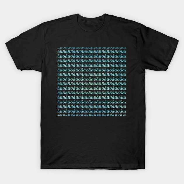 Swedish Alphabet T-Shirt by UnderwaterSky